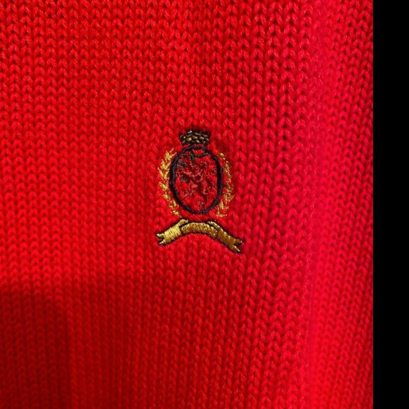 Vintage Tommy‎ Hilfiger Red Sweater Men’s M - Picture 3 of 6